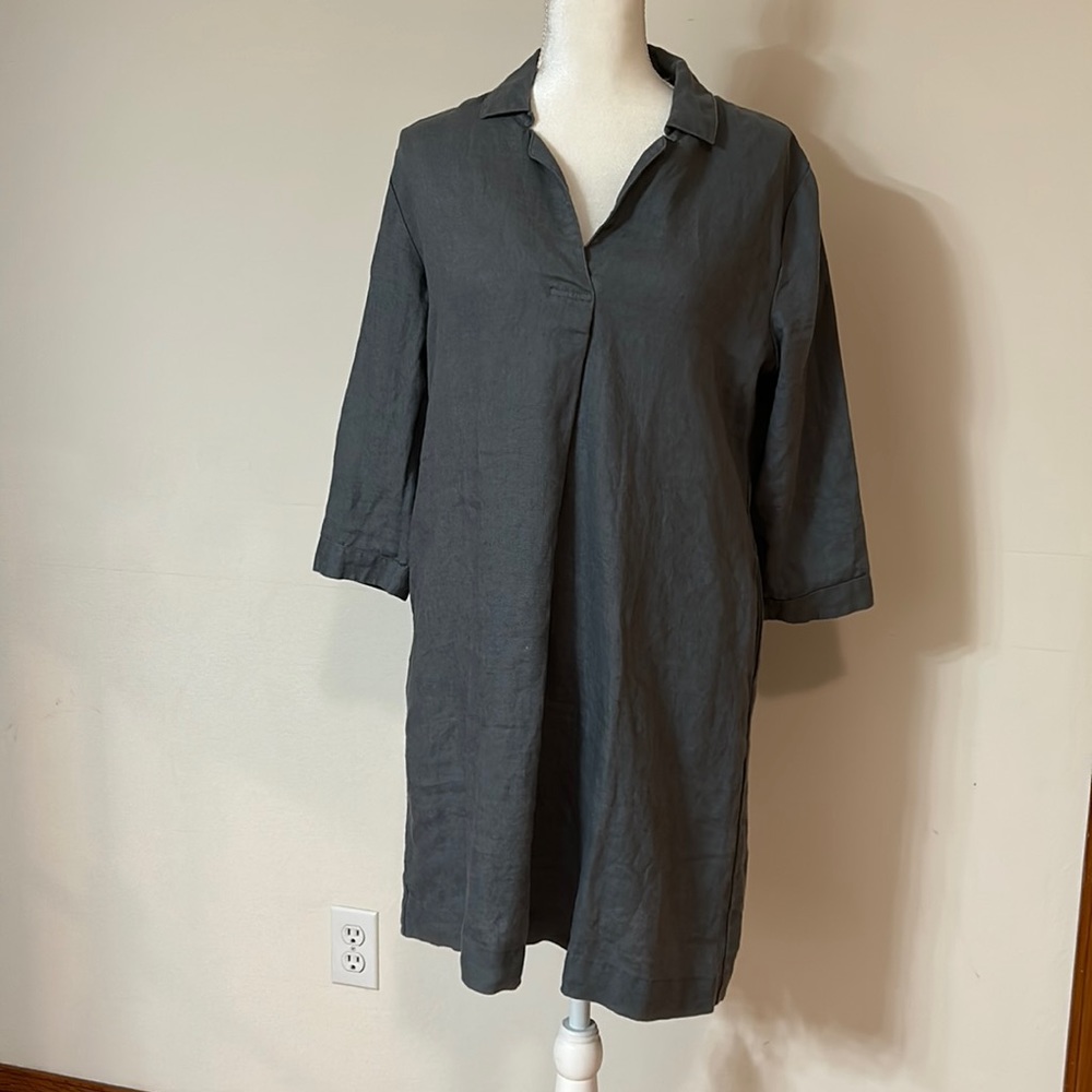 Women’s linen shirt dress